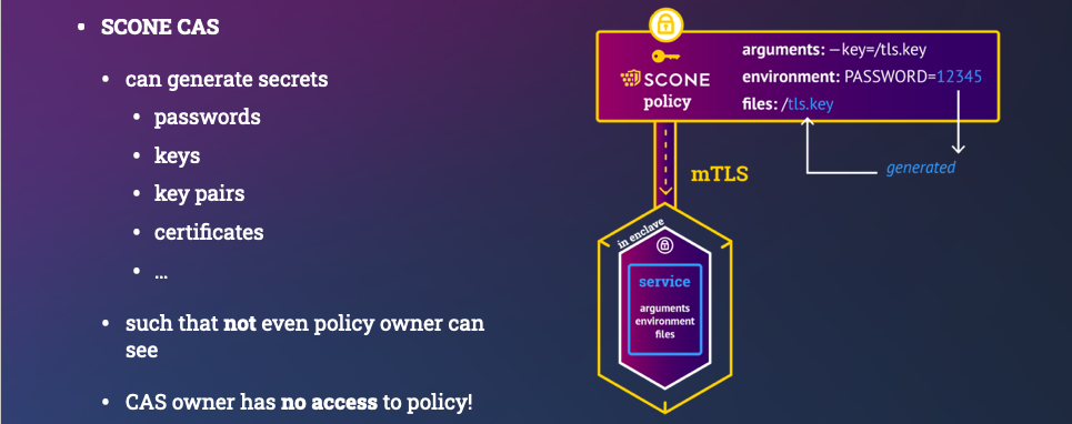 Confidential Secret Generation